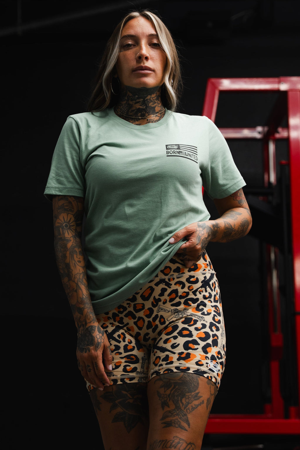 Loaded Leopard LHSG - Seafoam Green Tee MENS UNISEX