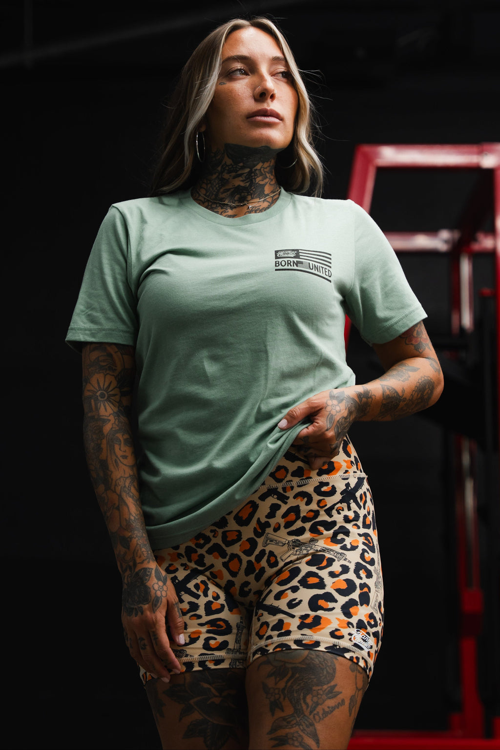 Loaded Leopard LHSG - Seafoam Green Tee MENS UNISEX