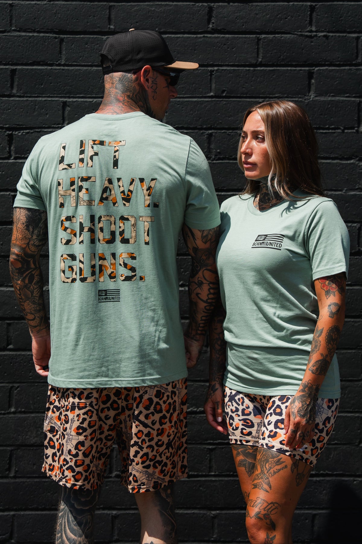 Loaded Leopard LHSG - Seafoam Green Tee MENS UNISEX