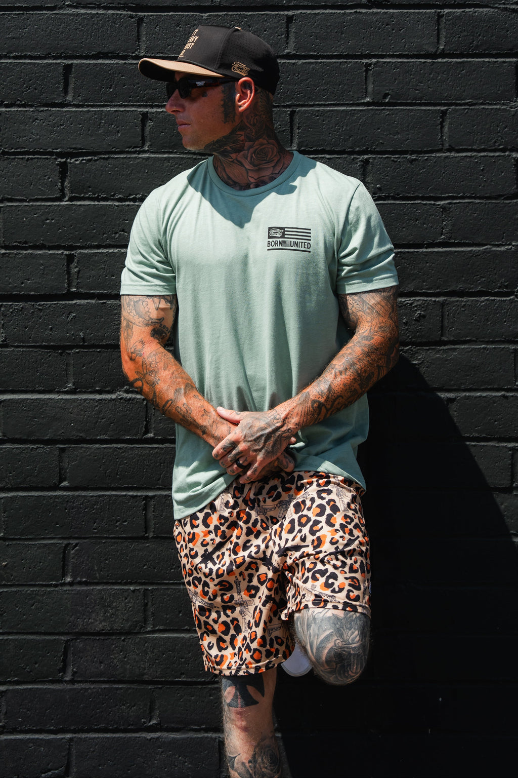 Loaded Leopard LHSG - Seafoam Green Tee MENS UNISEX