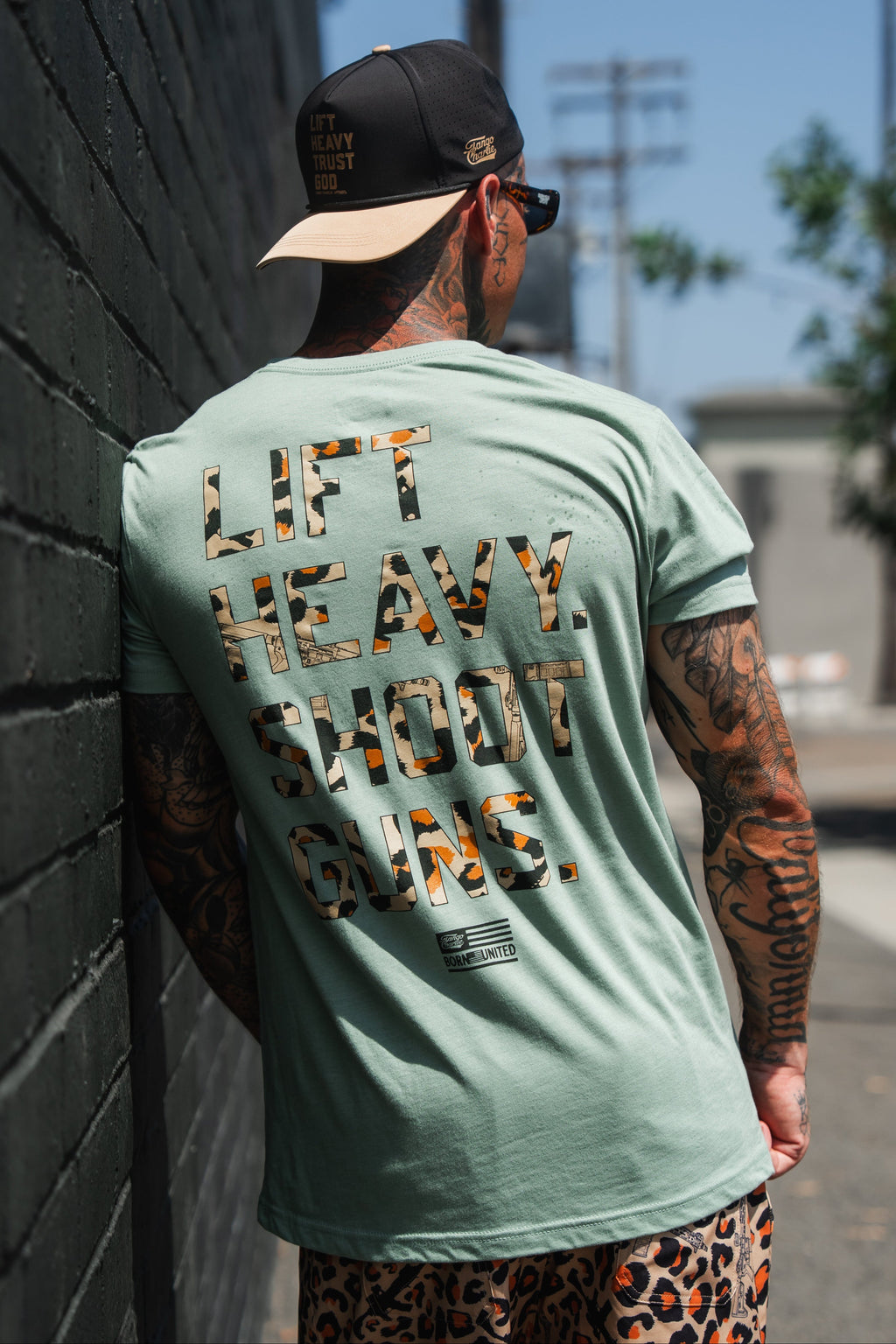Loaded Leopard LHSG - Seafoam Green Tee MENS UNISEX