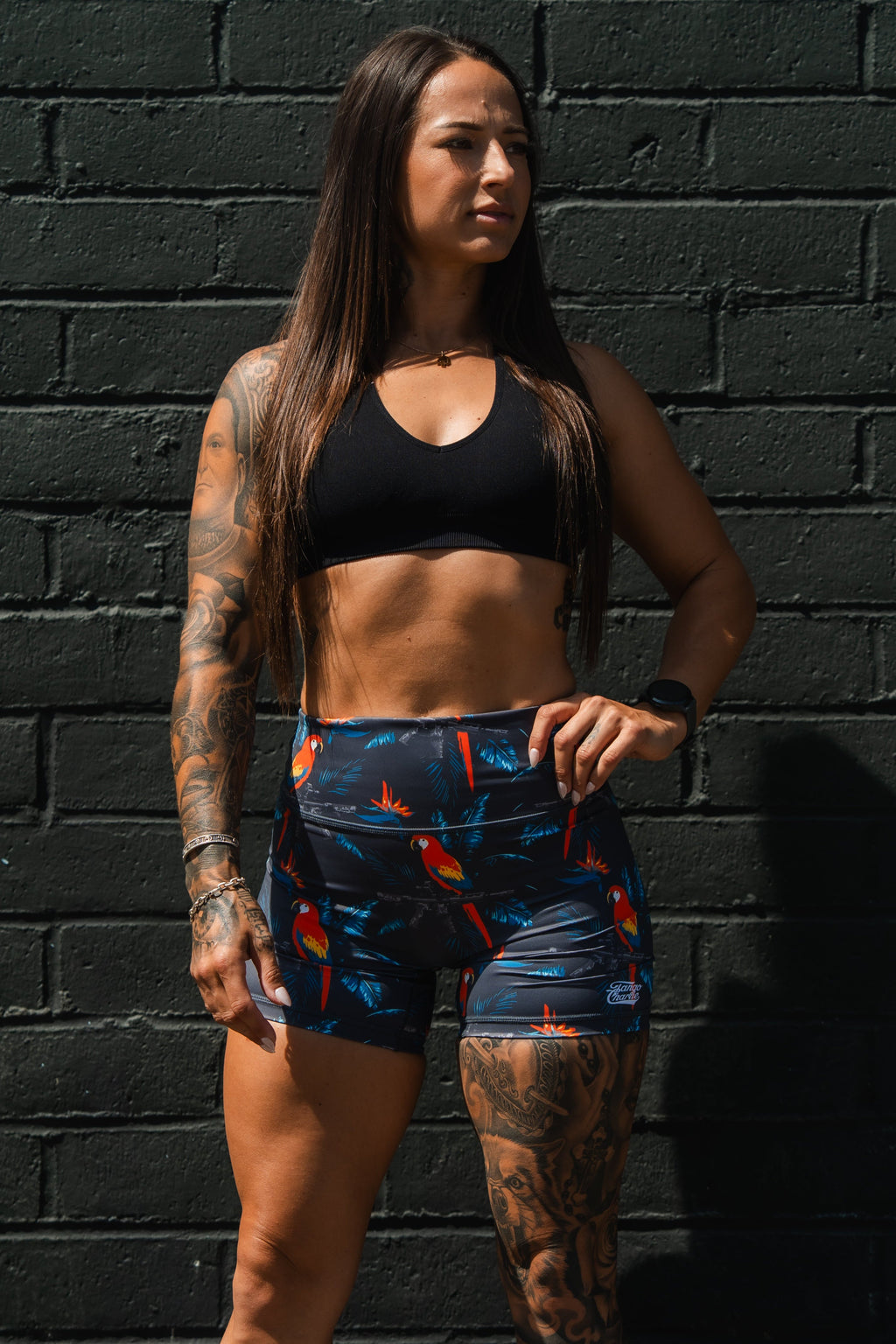 High-Waisted Seamless Front COMPRESSION Training Shorts | Polly's Packing