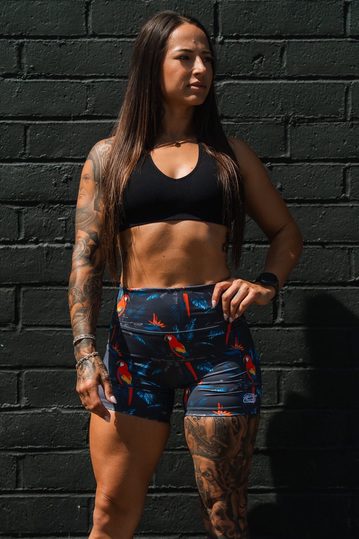 High-Waisted Seamless Front COMPRESSION Training Shorts | Polly's Packing