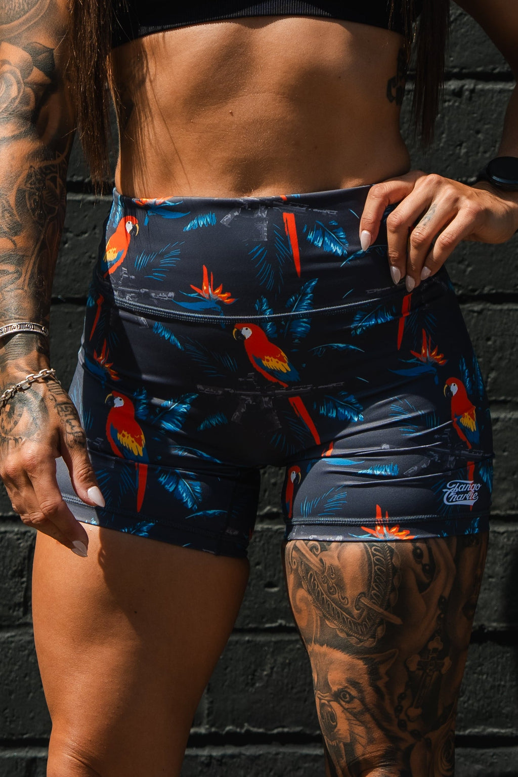High-Waisted Seamless Front COMPRESSION Training Shorts | Polly's Packing