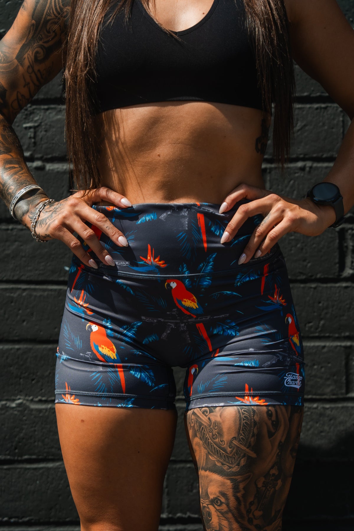 High-Waisted Seamless Front COMPRESSION Training Shorts | Polly's Packing