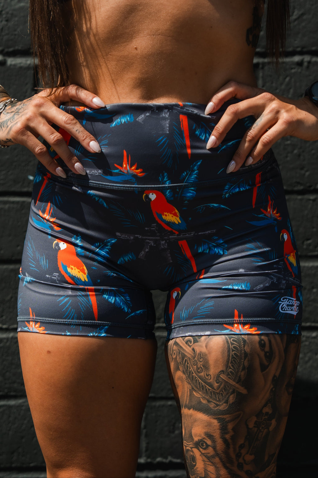 High-Waisted Seamless Front COMPRESSION Training Shorts | Polly's Packing