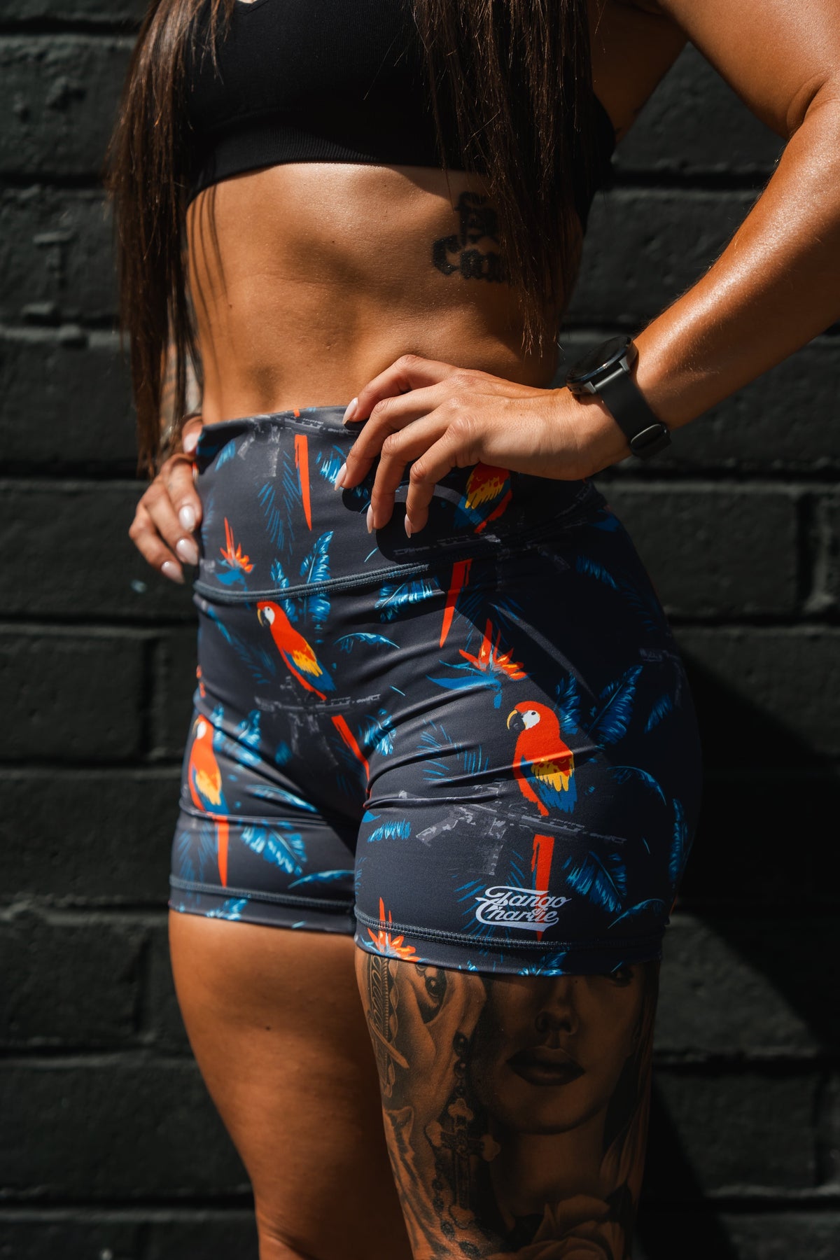 High-Waisted Seamless Front COMPRESSION Training Shorts | Polly's Packing