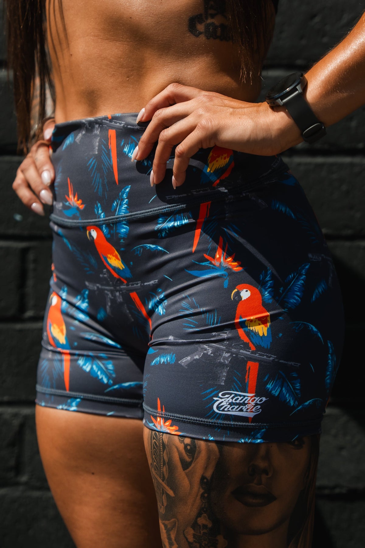 High-Waisted Seamless Front COMPRESSION Training Shorts | Polly's Packing