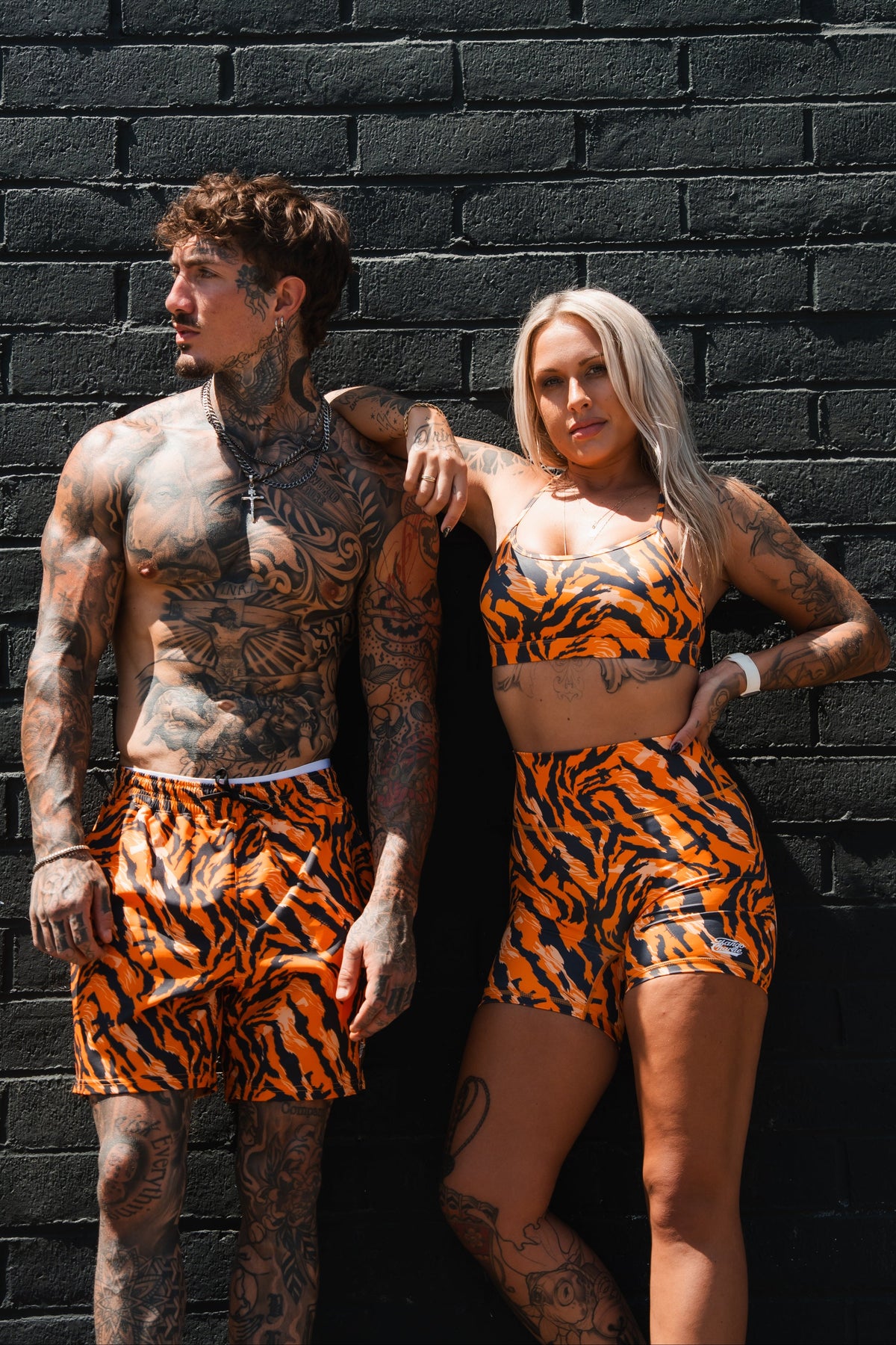 🐅Tiger Snipe printed Women's High-Waisted Seamless Front Compression Training Shorts |🐅