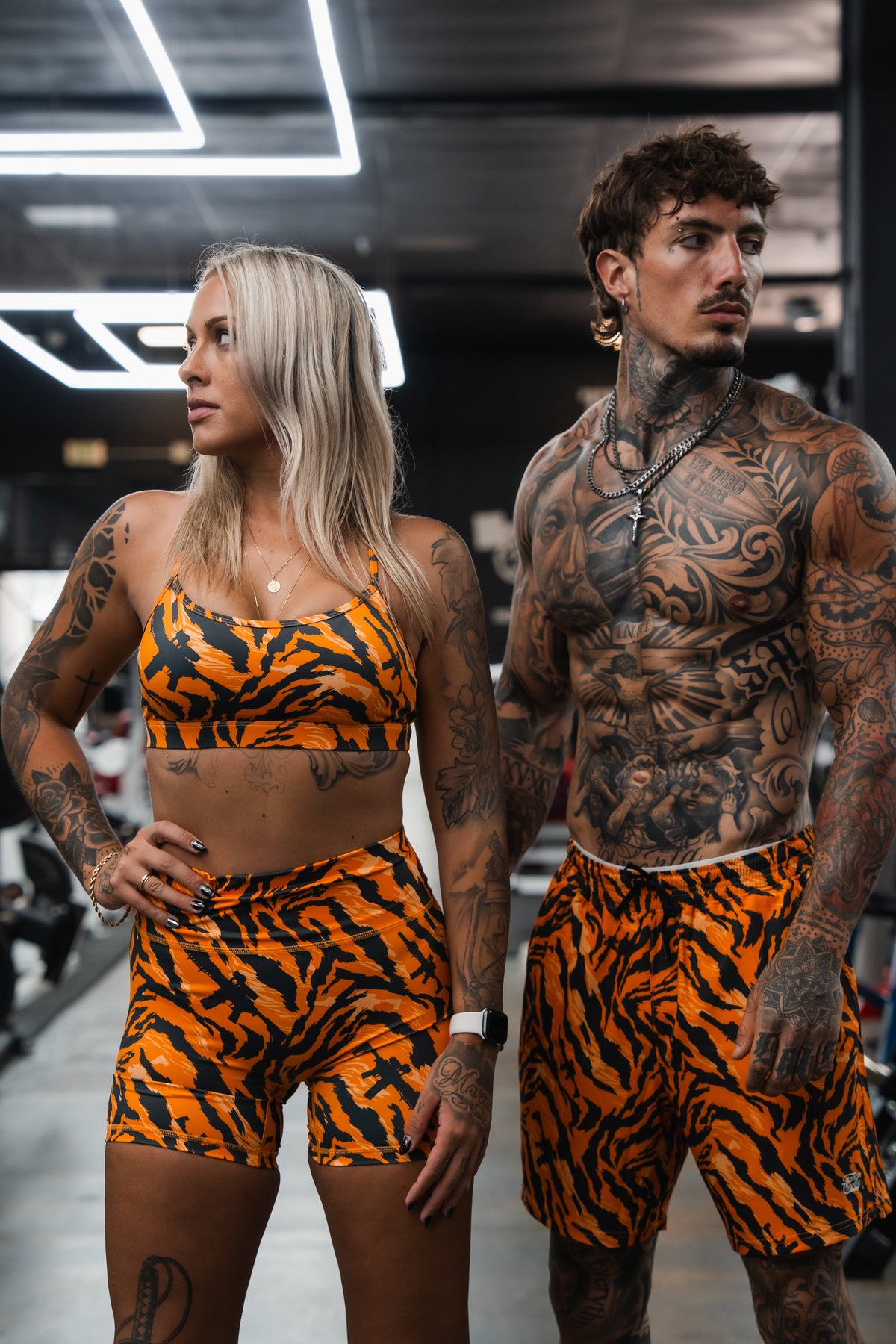 🐅Tiger Snipe printed Y-Back Sports Bra |🐅