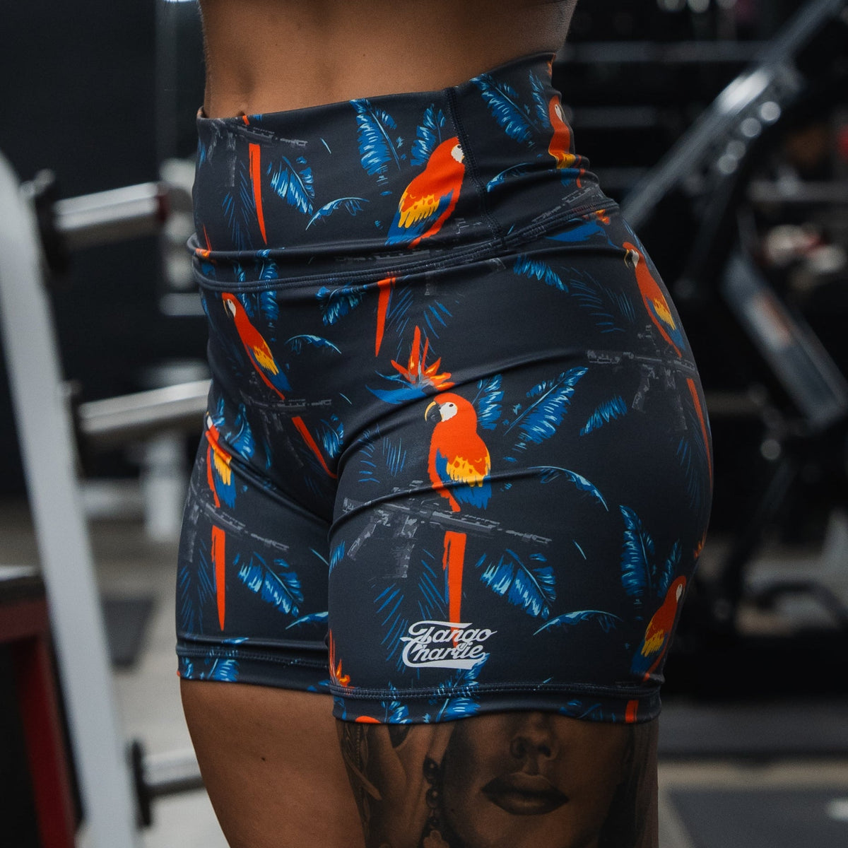 High-Waisted Seamless Front COMPRESSION Training Shorts | Polly's Packing