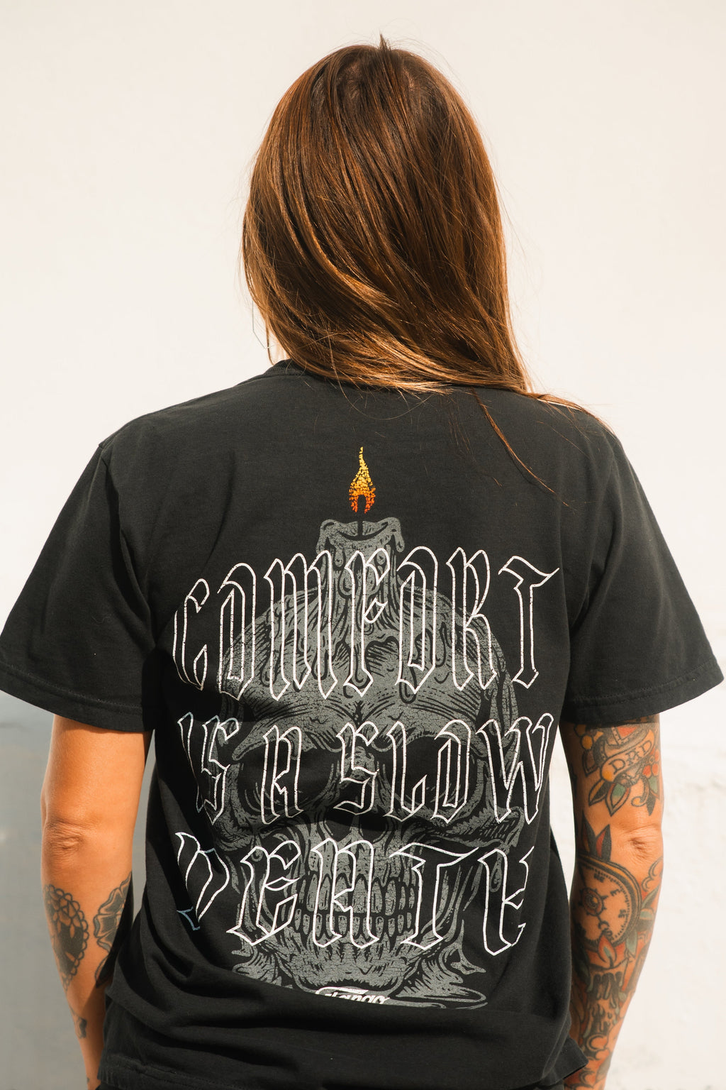 Comfort is a Slow Death - Black Premium Tee UNISEX MENS TEE