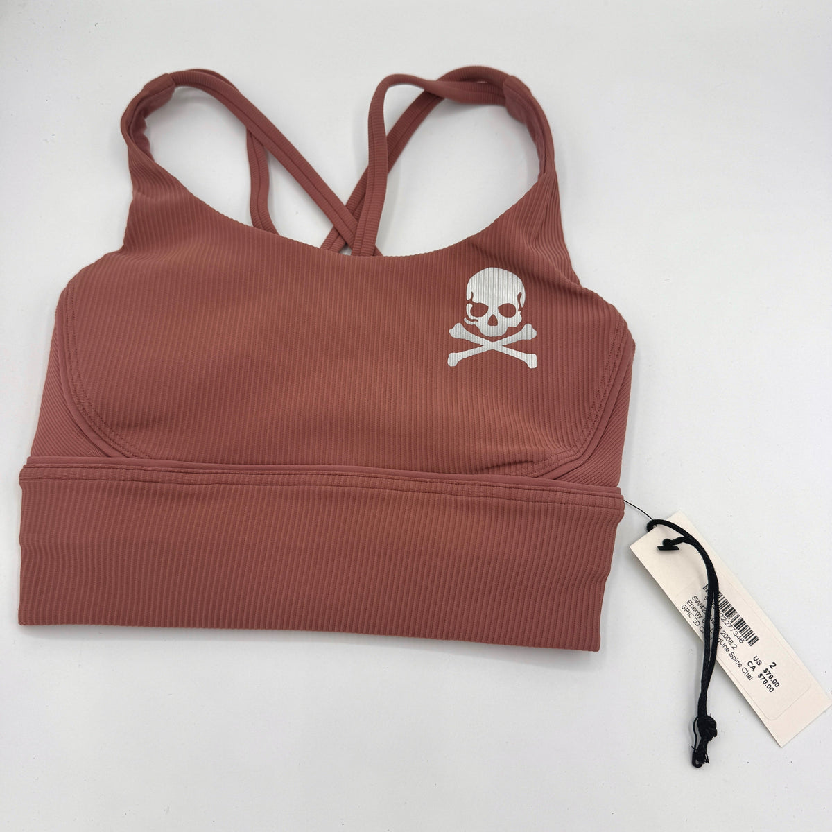 Lululemon Energy Bra in Ribbed Spiced Chai , Longline Soul Cycle Collab