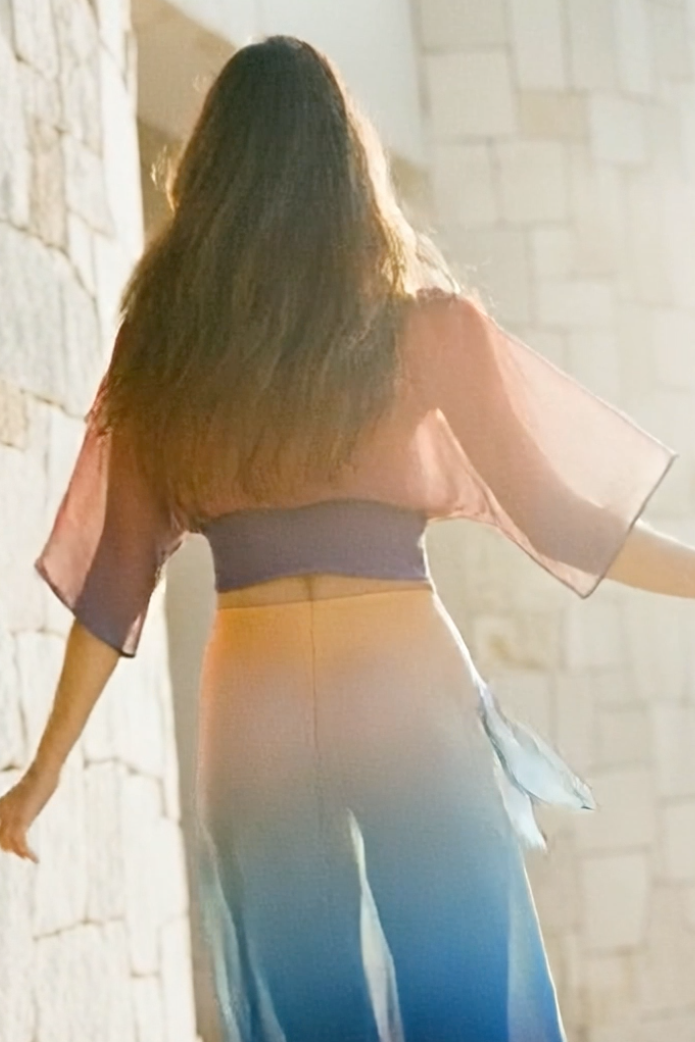Electra Silk Kimono in Sunrise