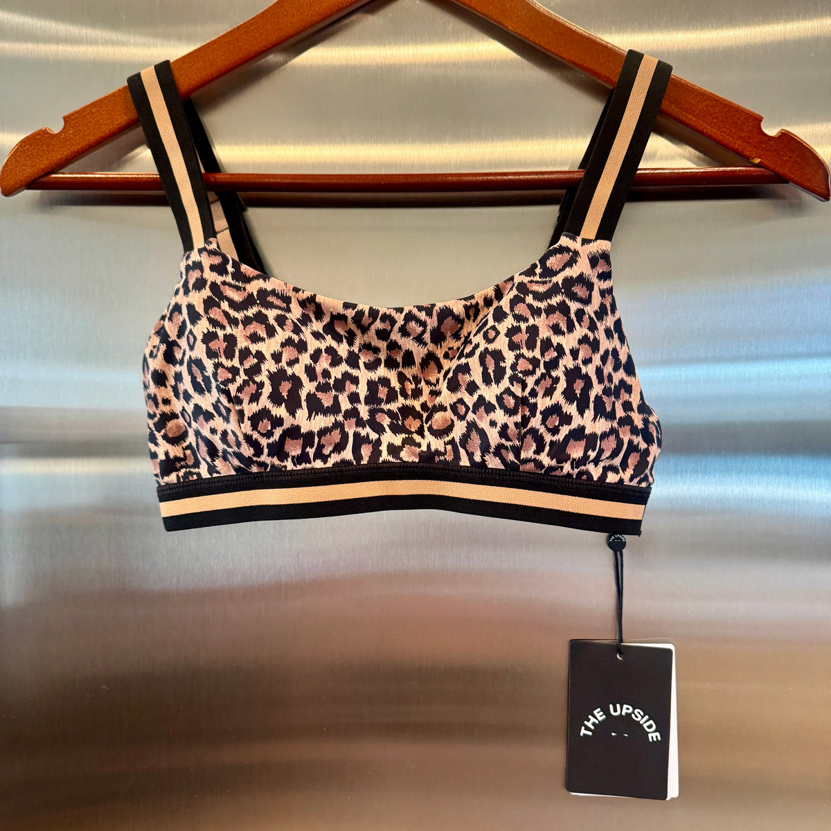The Upside Ryker Nina Bra in Cheetah Leopard Brown Black