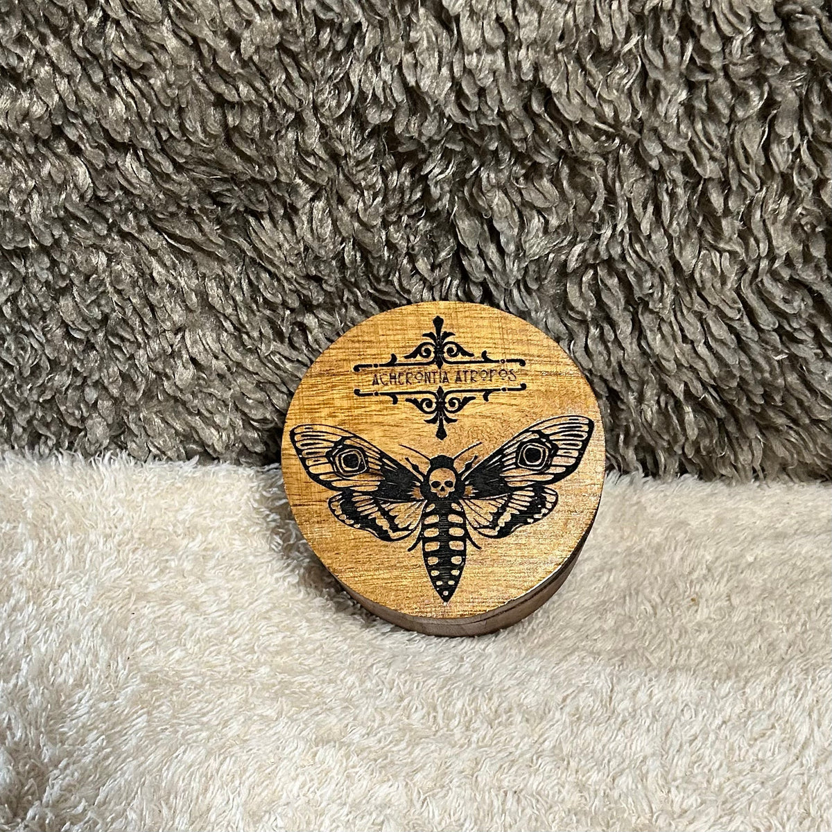 Death Head Moth Round Box