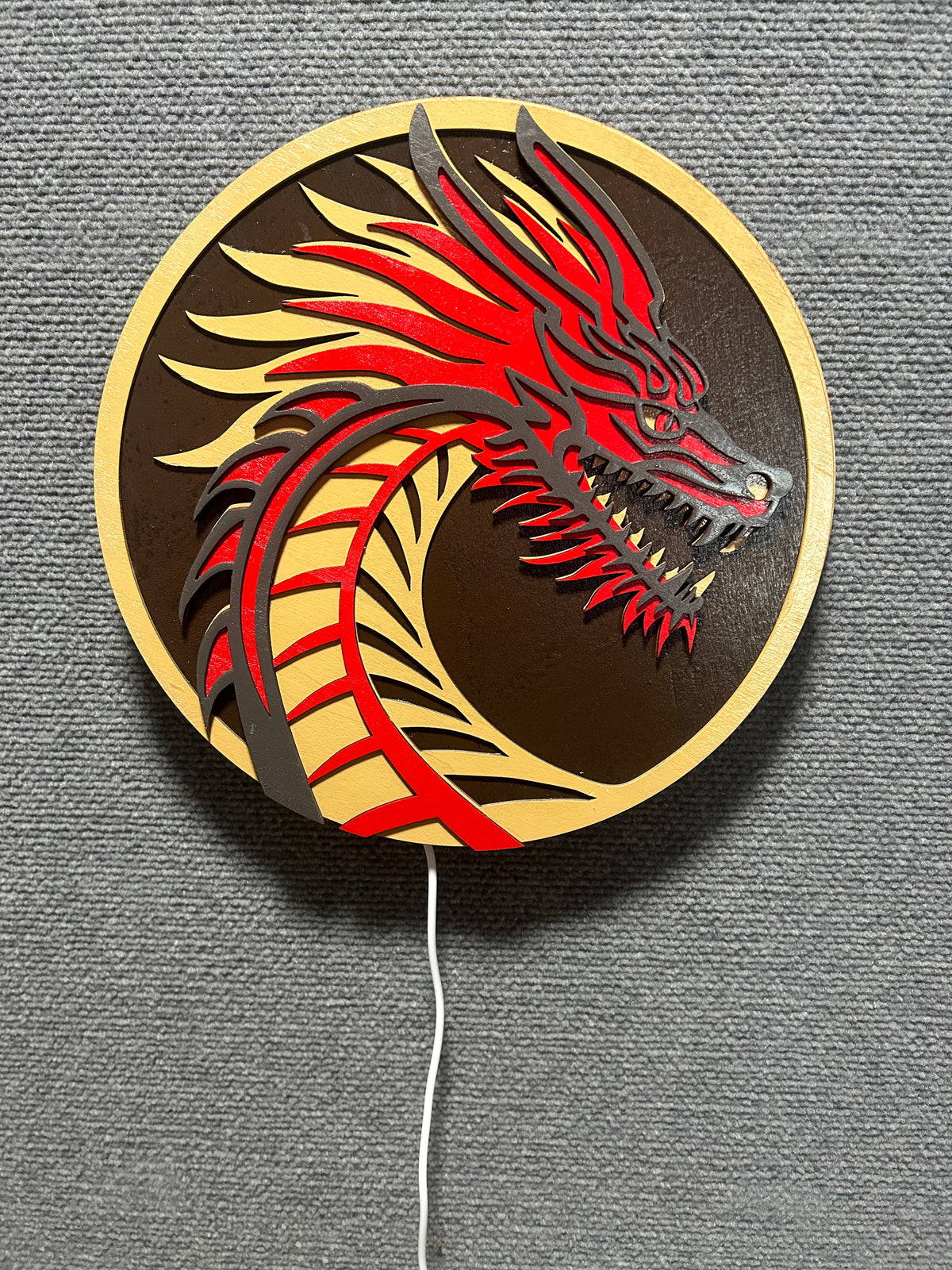 3D Backlit Dragon