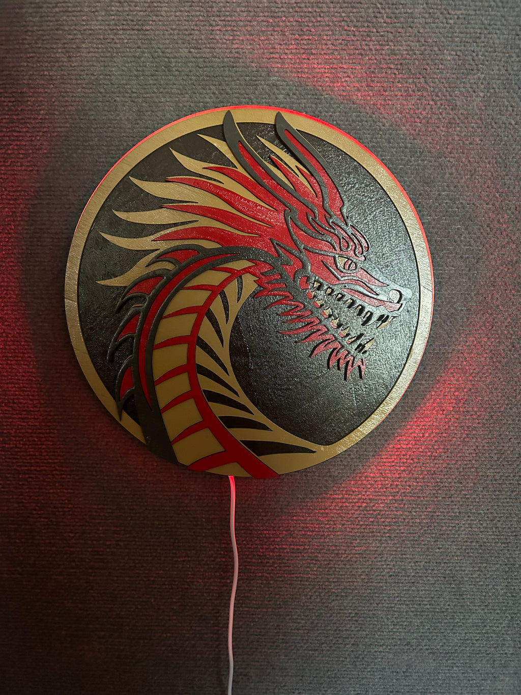 3D Backlit Dragon