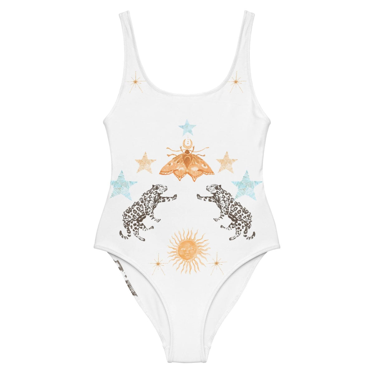 Petra One Piece Swimsuit in White Jaguar