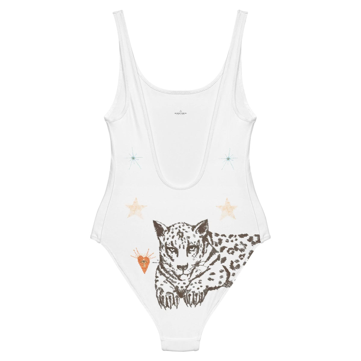 Petra One Piece Swimsuit in White Jaguar