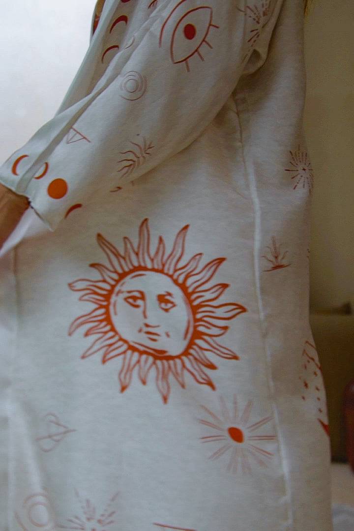 The Rigel Silk Robe in Dalaman Dreamer