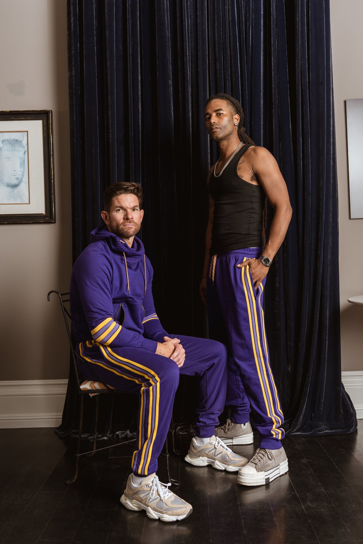 Sher Vintage Side Stripe Joggers
