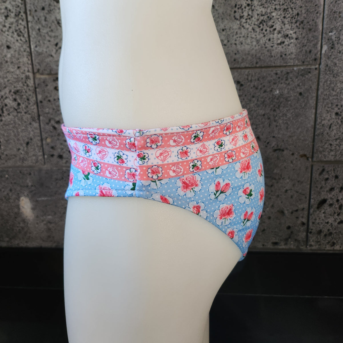 Loco Boutique Roses Reversible Bikini Bottom