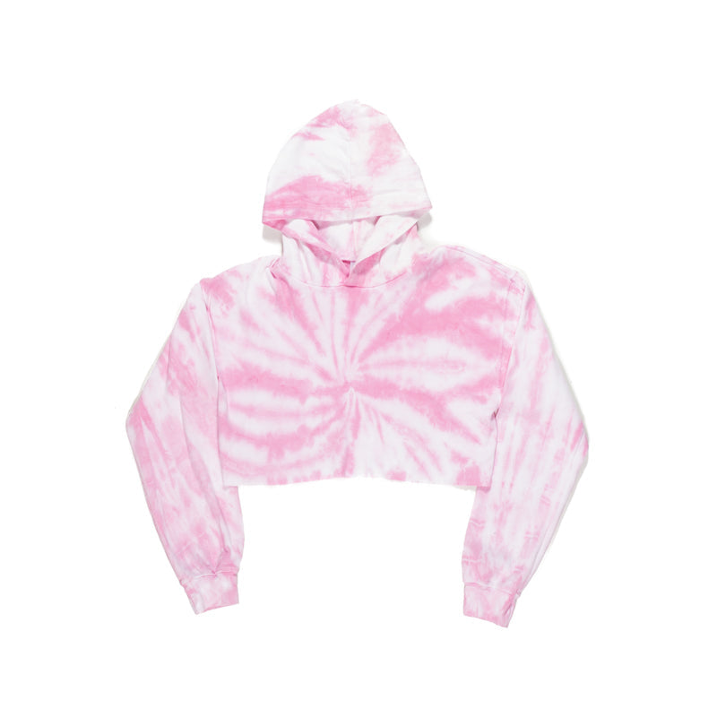 On Sale! SUPPLIES ARE ALMOST GONE! Women's Cropped Tie Dye Hoodie