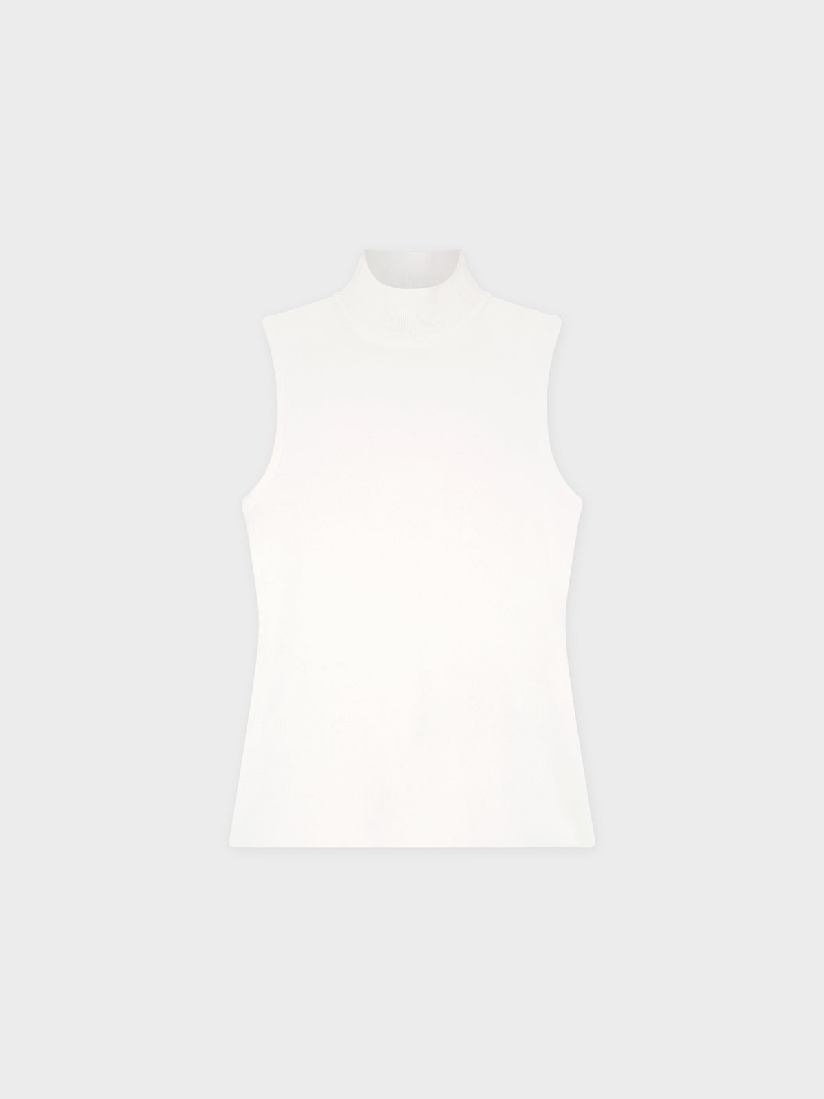 SLEEVELESS MOCK TURTLENECK-CREAM