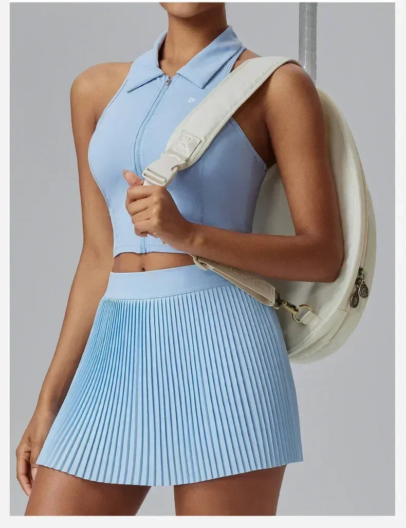 Quick-drying Tennis Trousers Skirt Fitness Half-body Pleated