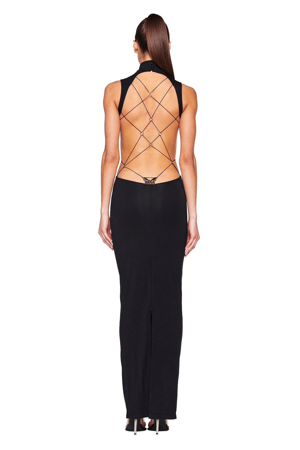 Backless Floor Length Dress