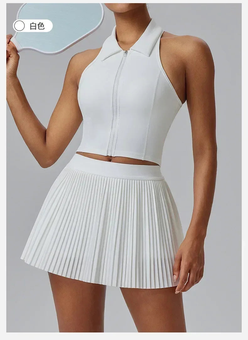 Quick-drying Tennis Trousers Skirt Fitness Half-body Pleated
