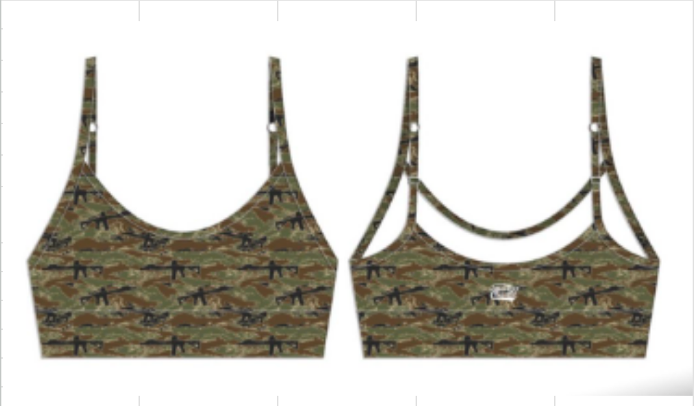 Snipes & Stripes-Straight Strap Sports Bra |