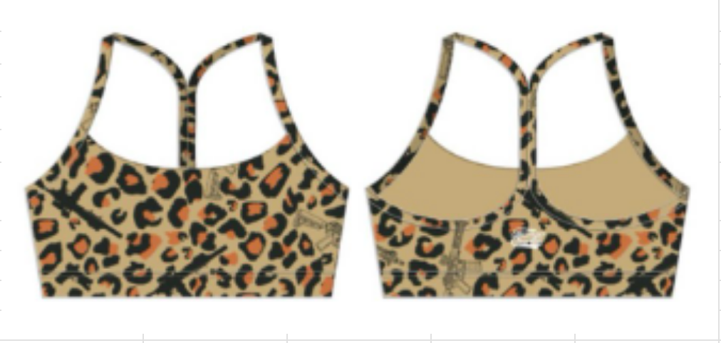 🐆Super cute Loaded Leopard print Y-Back Sports Bra |🐈🤸🏼🤸🏼‍♀️🌈☠️