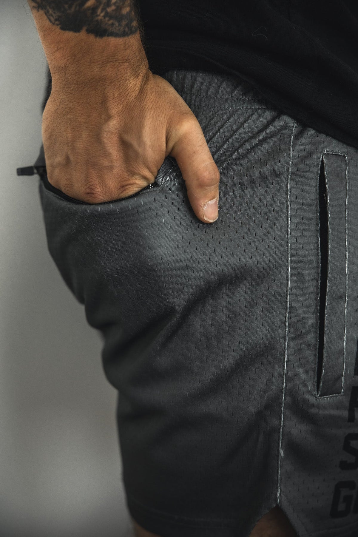 Lift Heavy Shoot Guns printed Men's Mesh Lifestyle Shorts | 5.5"- LHSG OD Green UNISEX