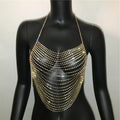 Shiny Harajuku Rhinestone Halter Top