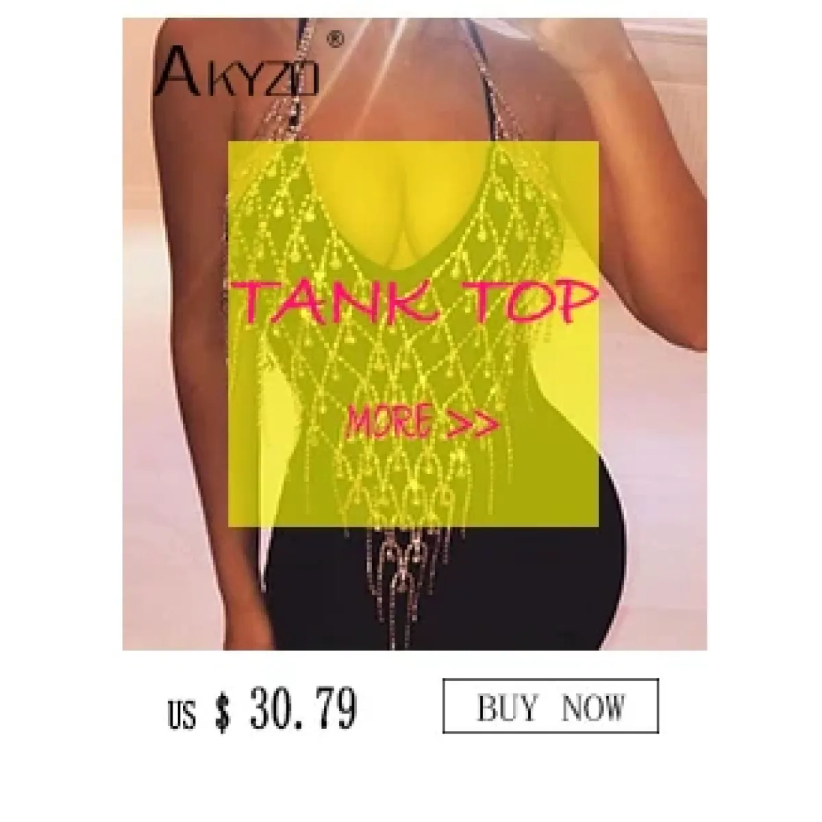 Shiny Harajuku Rhinestone Halter Top