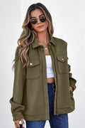 Remi Zip Up Flap Shirt