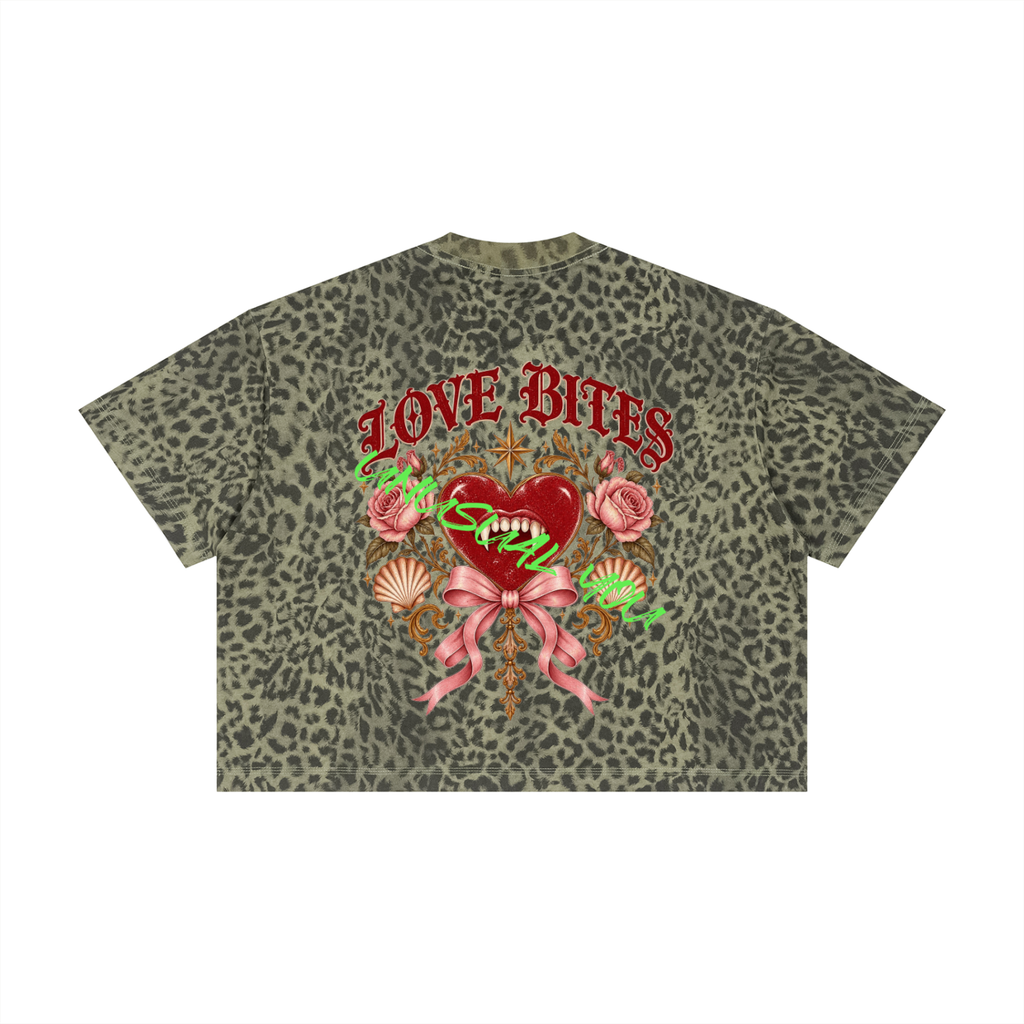 🐆 Leopard Print Boxy Love Bites Goddess In You T-Shirt 3 different leopard print colors 🐆