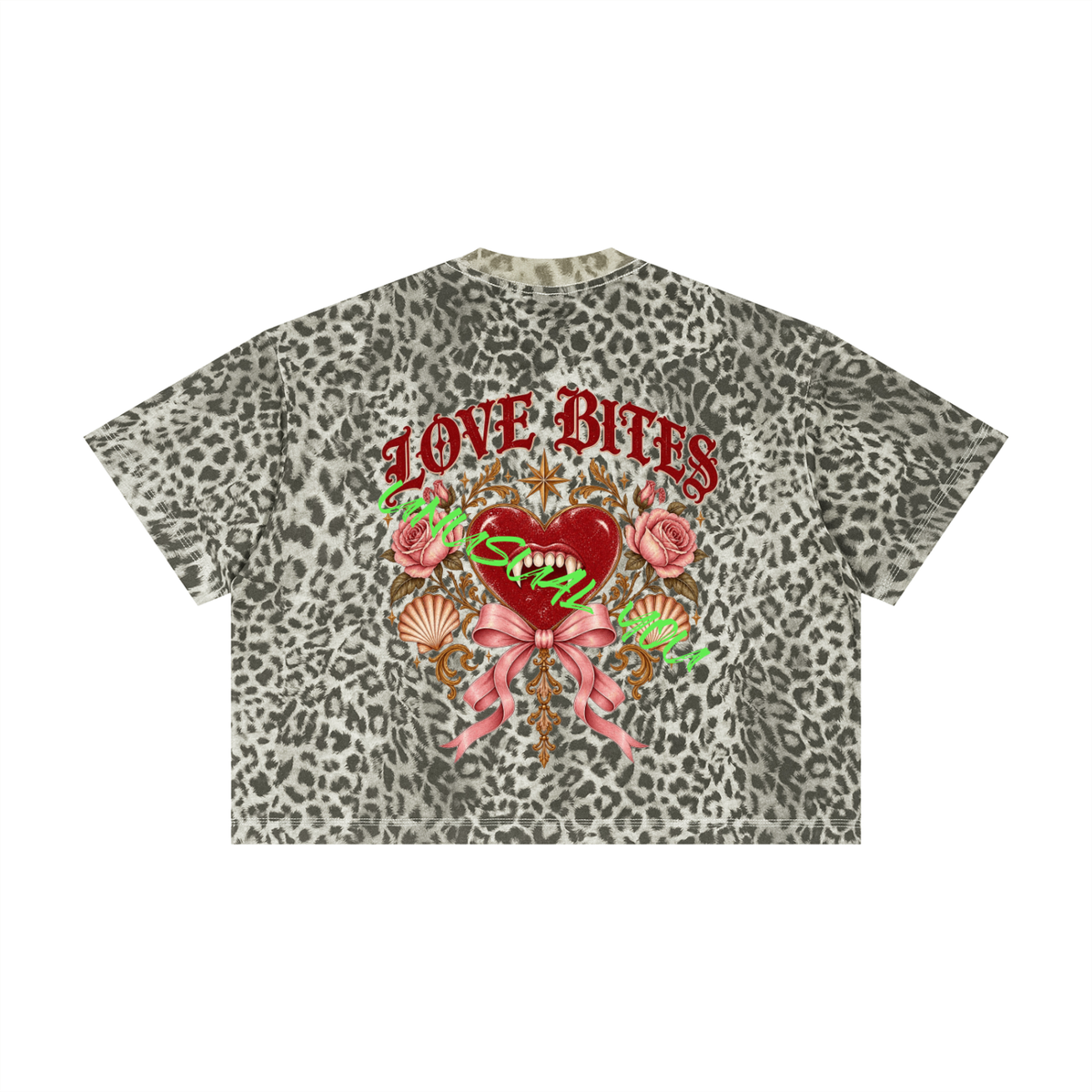 🐆 Leopard Print Boxy Love Bites Goddess In You T-Shirt 3 different leopard print colors 🐆