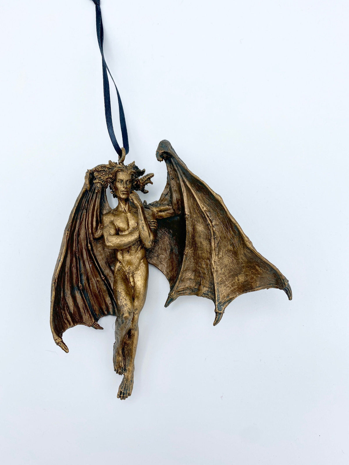 Lucifer Morning Star Ornament | Mythological Deities Figurine | Fallen Angel Character Sculpture | Satan Ornament for Gothic Holiday Decor