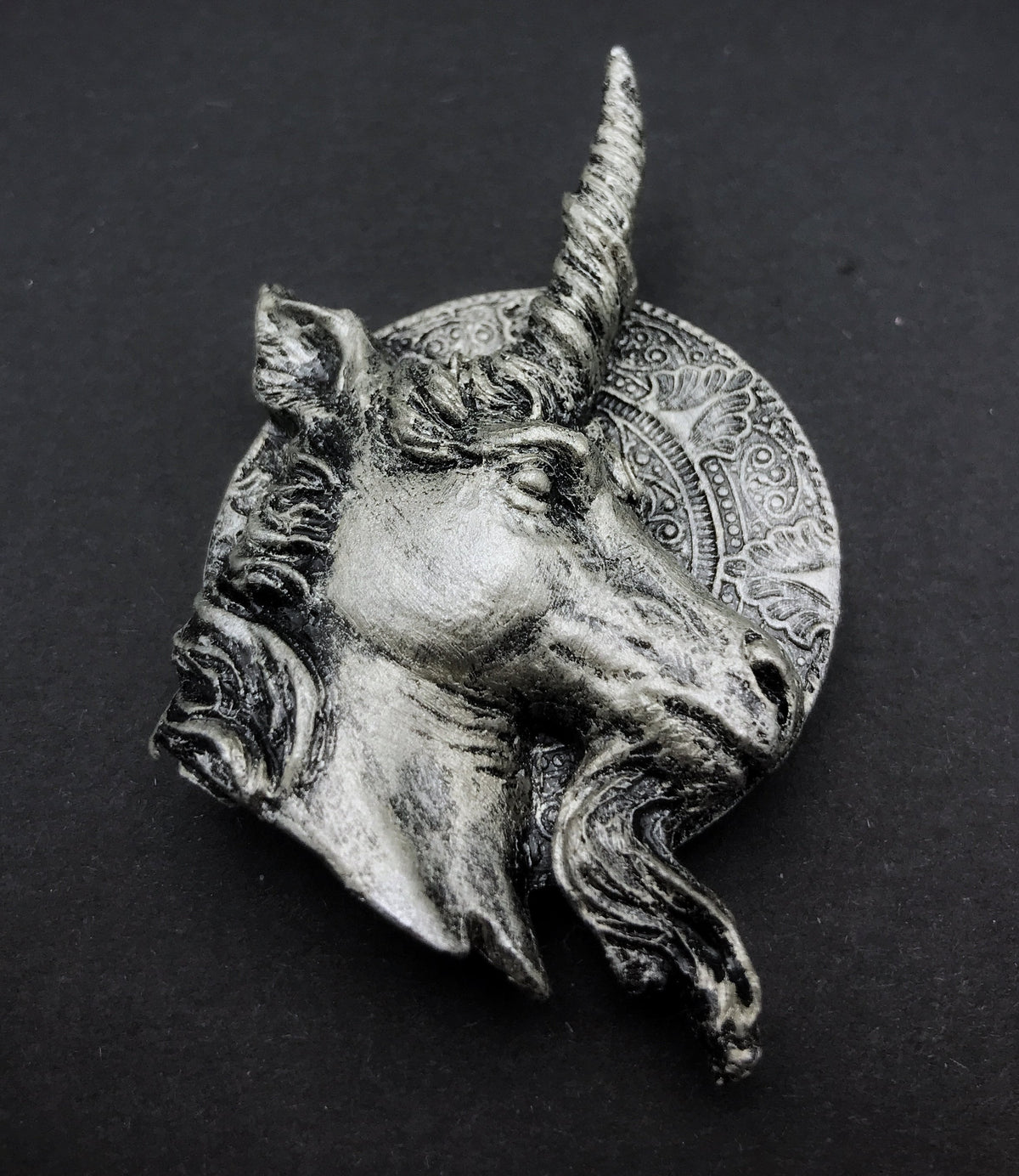 Unicorn Magnet, Hand Painted Resin Sculpture | Mythic Fantasy Decor | Legendary Unicorn Magnet for Fantasy and Gothic Decor
