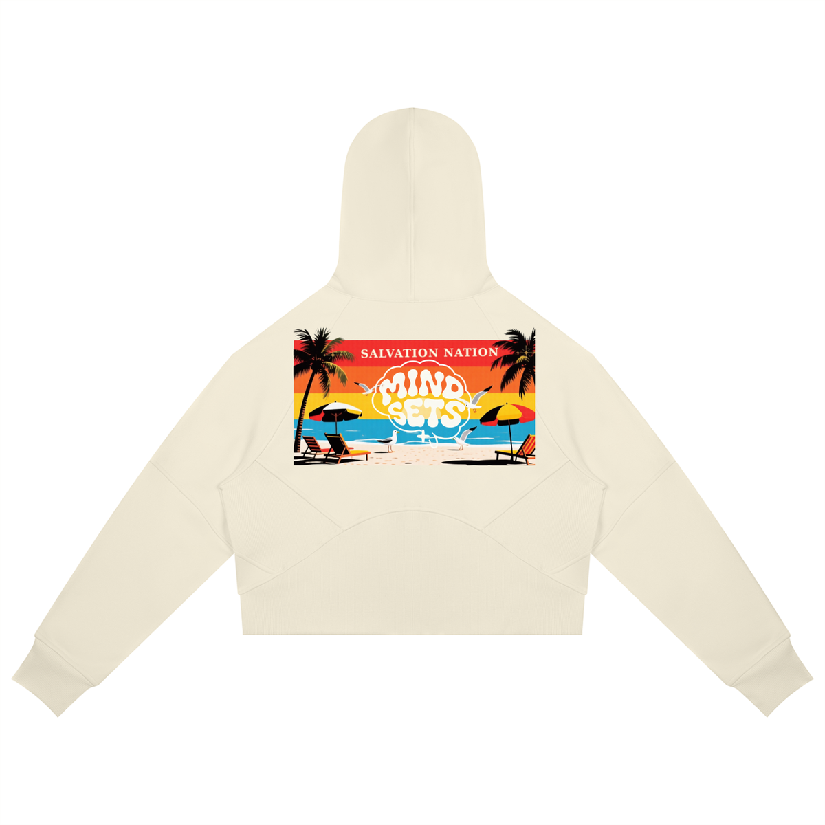 Salvation Nation Summer Mindsets Cropped Zip-Through Hoodie