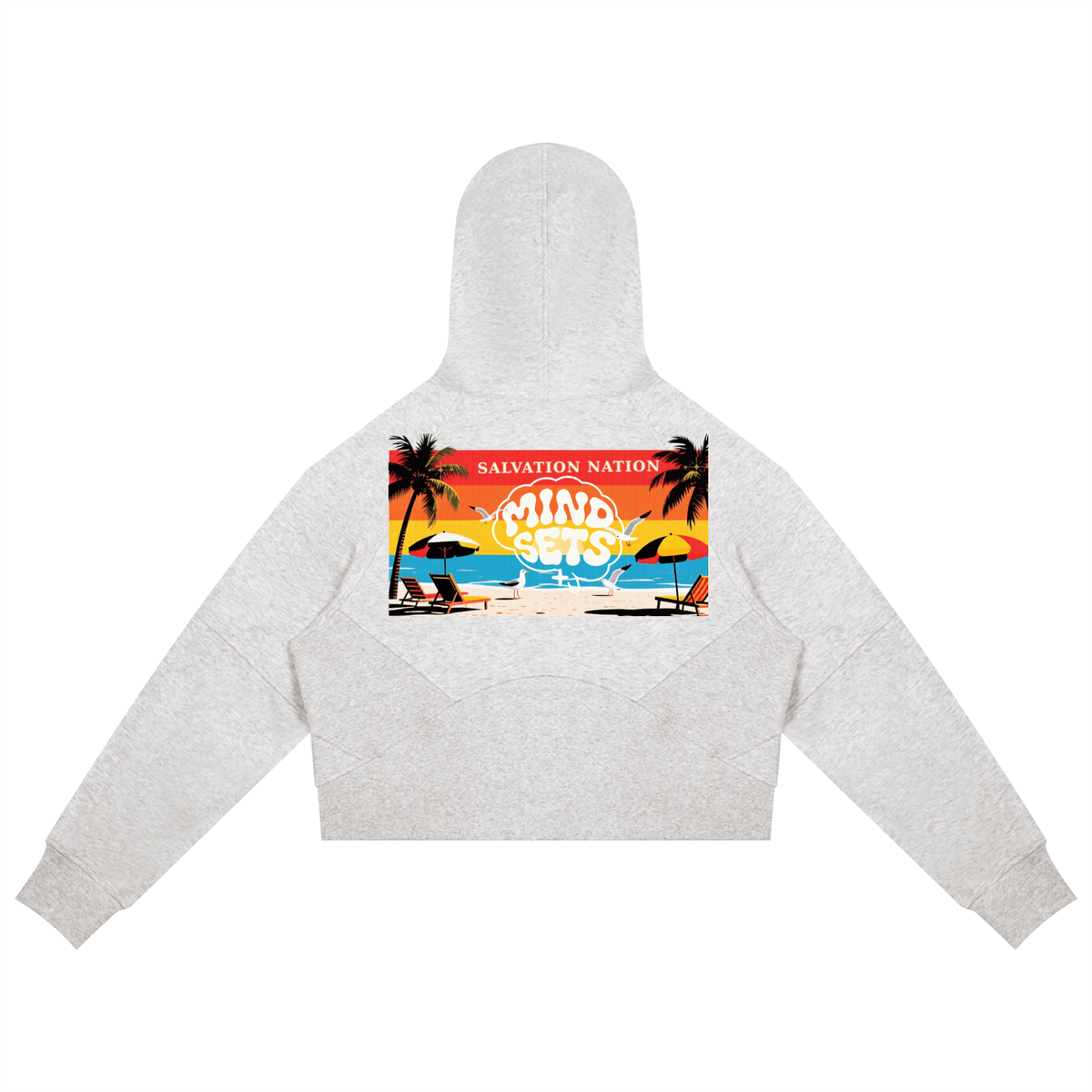 Salvation Nation Summer Mindset Cropped Zip-Through Hoodie