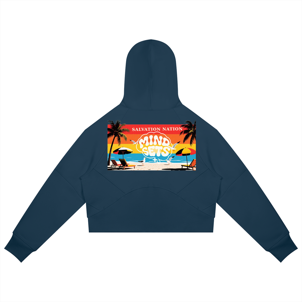 Salvation Nation Summer Mindsets Cropped Zip-Through Hoodie