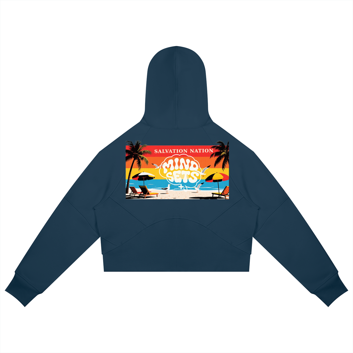 Salvation Nation Summer Mindset Cropped Zip-Through Hoodie