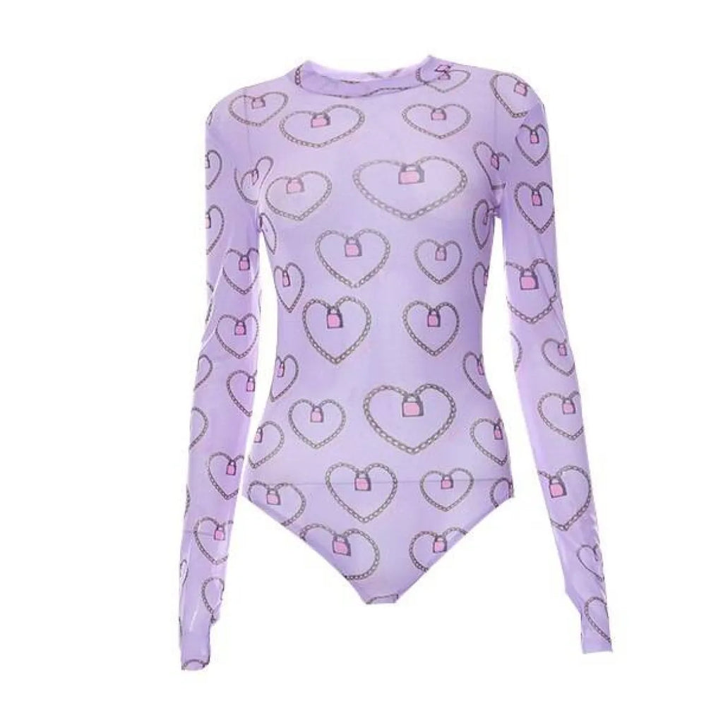 Pastel Gothic Mesh Bodysuit