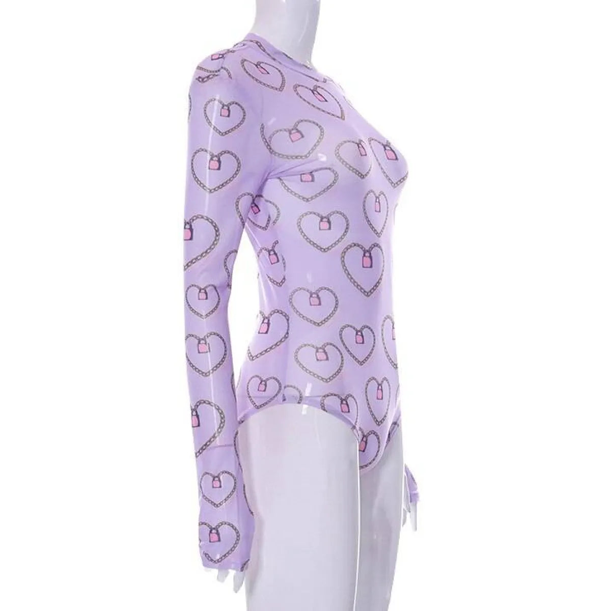 Pastel Gothic Mesh Bodysuit