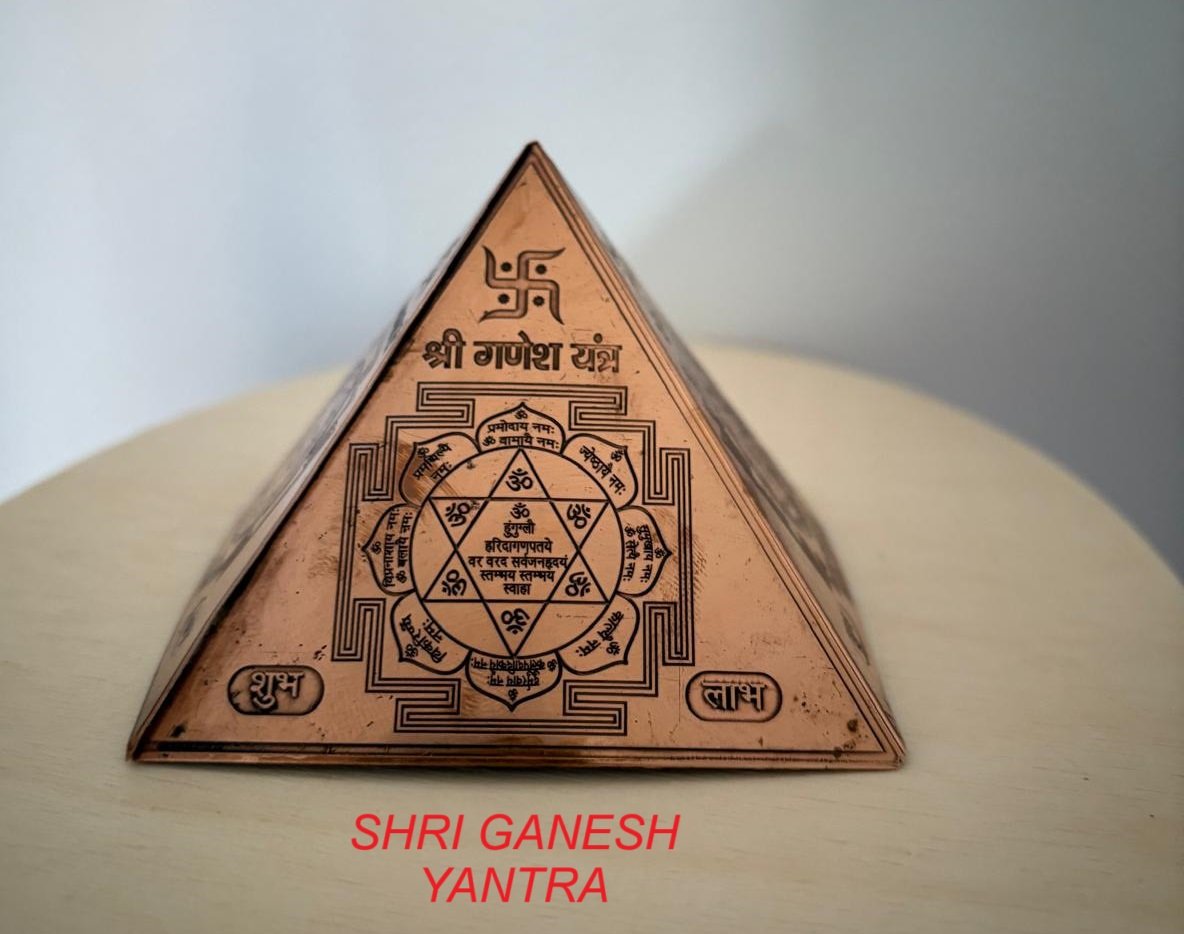 Copper Yantra Pyramid